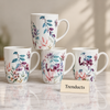 Pink Leaf Print Mug 360 ml - Love Floral (Random Design)