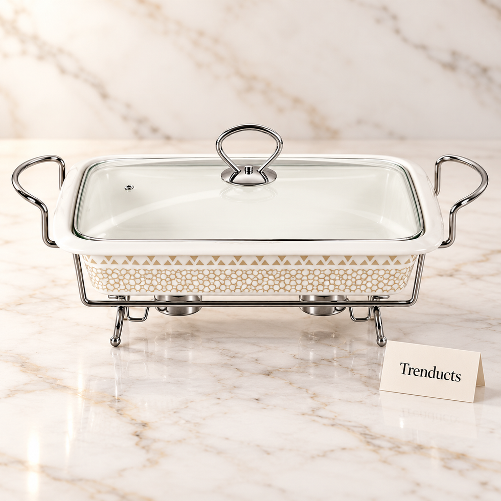 Brilliant 16.5 Inch Rectangular Dish - Silver Stand