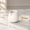 Danny Home Porcelain Milk Pot - 4.25 Inch White Creamer