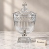 Brilliant Glass Juice Dispenser - Fluted Diamond Band