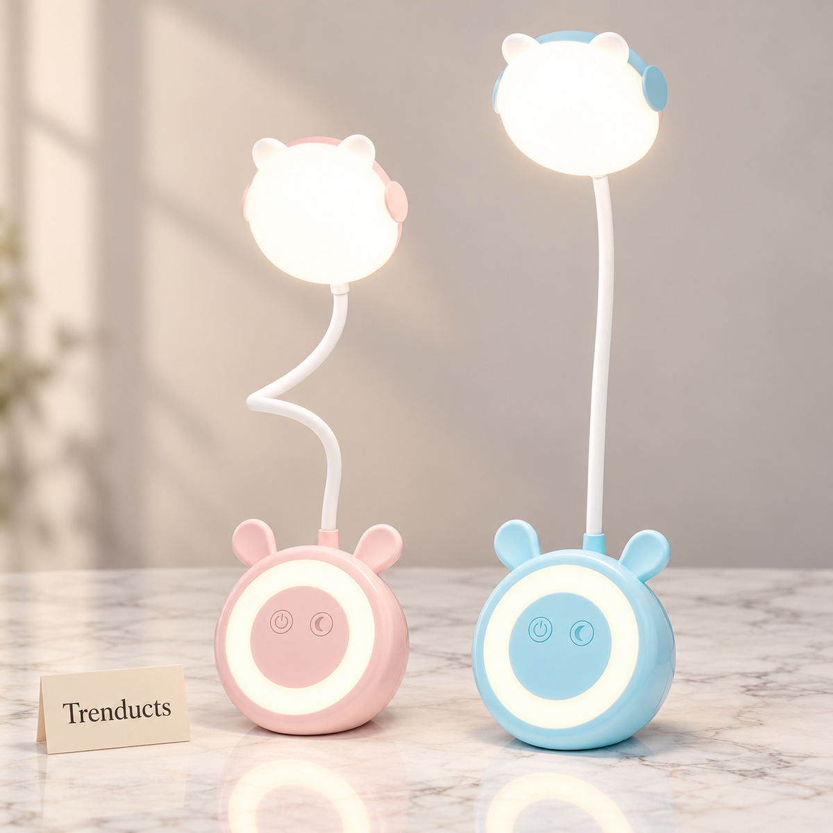 Cute Rabbit LED Study Lamp - 3 Light Modes Night Light