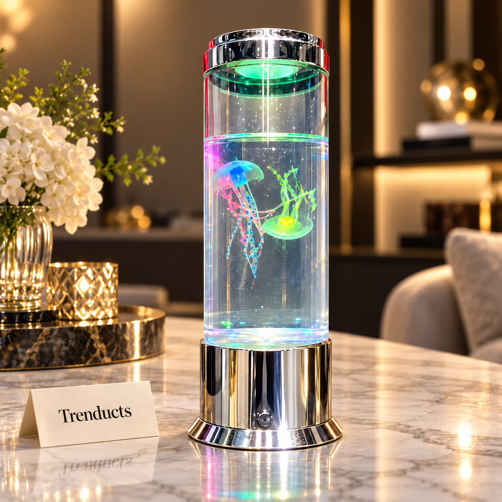Jellyfish LED Diffuser Lamp with Colourful Lights - 11 Inch