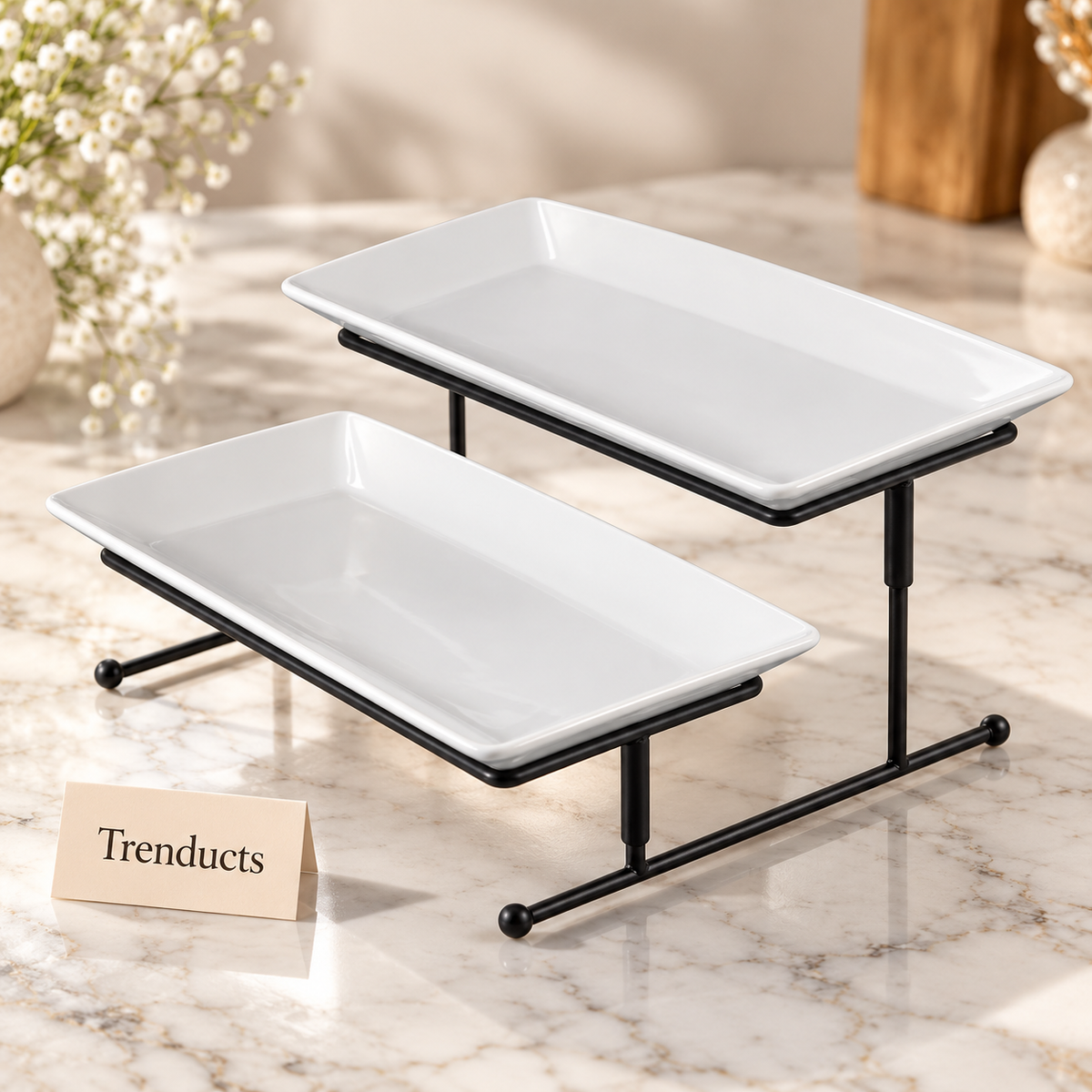 Brilliant Tiered Serving Tray with Stand