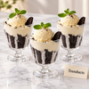 Danny Home Dessert Glass Set - 3 Pcs Footed 190ml