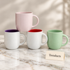 Rounded Pastel Mug 250 ml - Pink, Mint & White (Random)