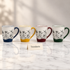 Botanical Line Art Mug - Coloured Handle (Random)