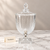 Brilliant Glass Juice Dispenser - Fine Crosshatch Cut