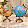 Antique Political World Globe with Brass Stand (Random Color)