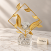 Crystal Ball Table Decor - Diamond Frame, Acrylic Base