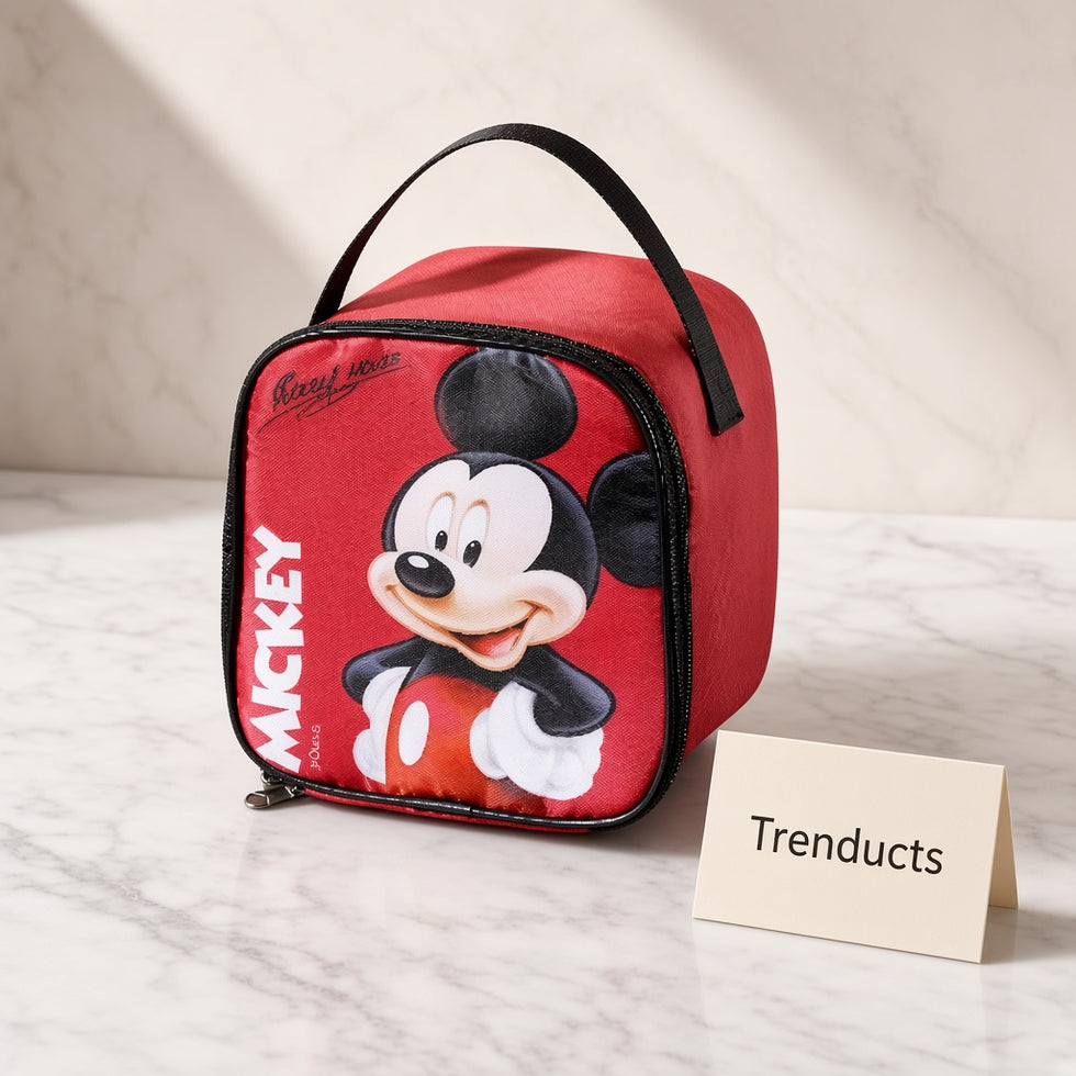Disney Mickey Mouse Lunch Bag - Insulated Kids Red