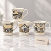 Cottage Print Mug 380 ml - Vintage House Sketch (Random)