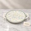 Brilliant Round Dish With Handles - Blue Myosotis
