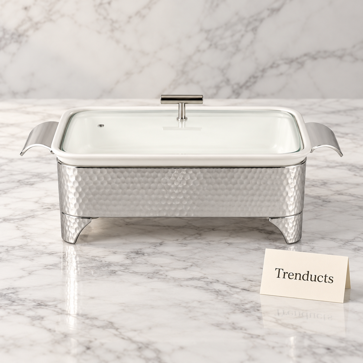 Brilliant Rectangular Casserole with Candle Warmer
