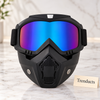 Goggle Helmet Mask - Motorcycle Riding Face Mask & Goggles