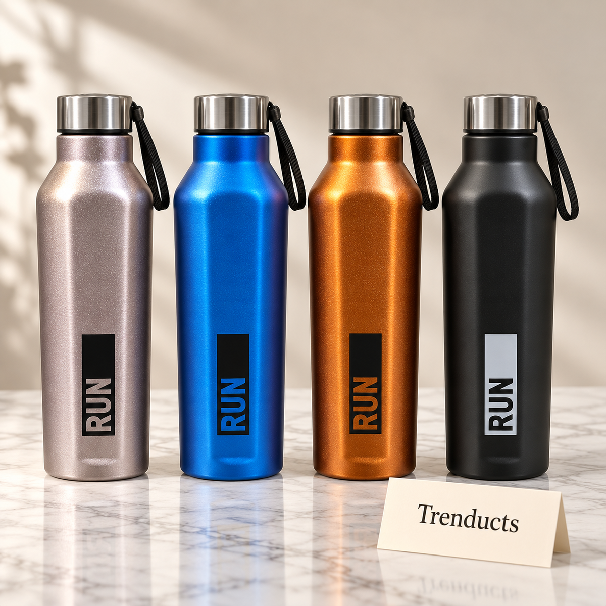 Runner Bottle 500ml - Metallic Stainless Steel Bottle