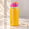 Owala Insulated Steel Water Bottle - Yellow Colorful Lid