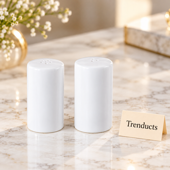 Salt and Pepper Shakers on a white marble table | Trenducts