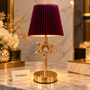 Decorative Gold Flower LED Touch Table Lamp
