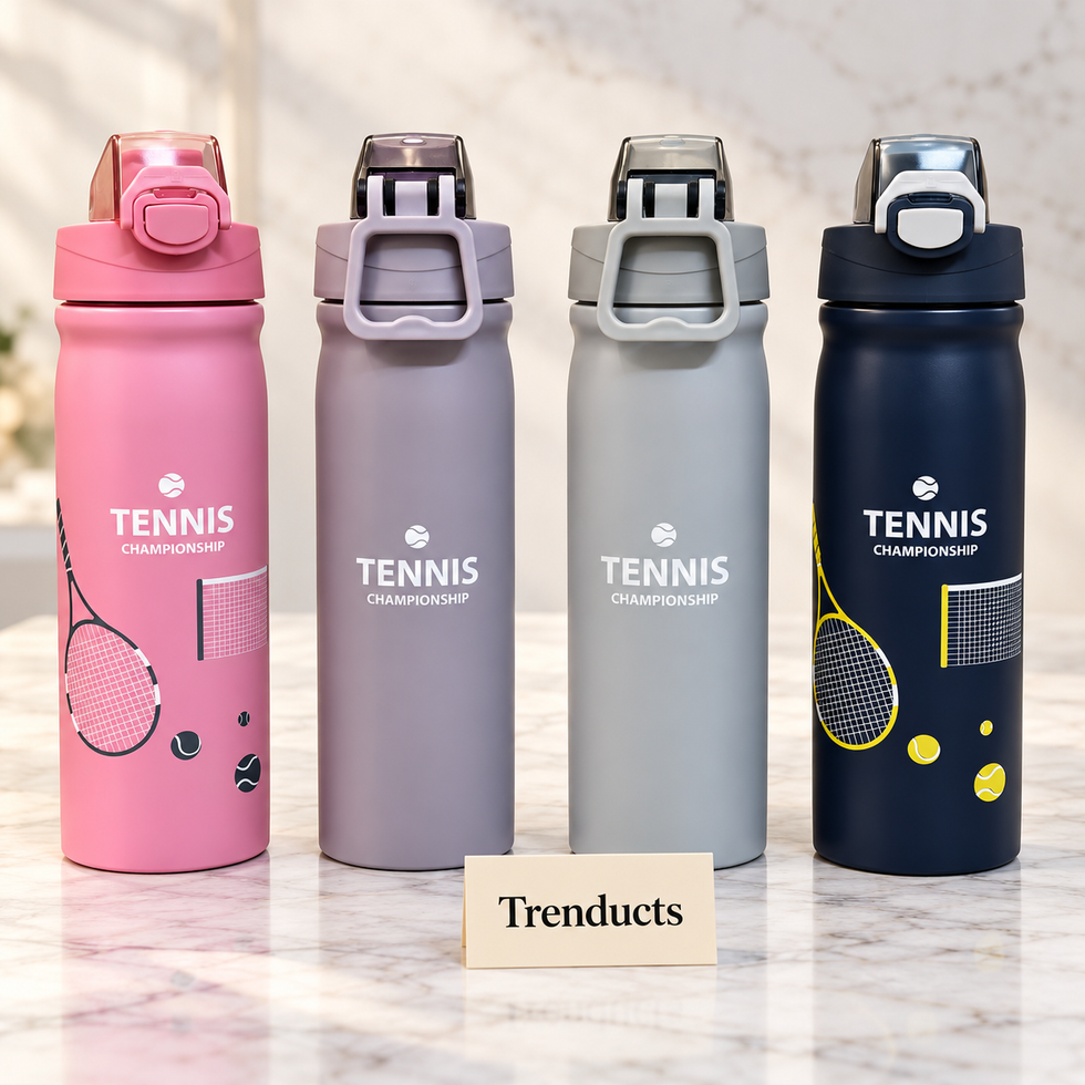 Tennis Bottle 500ml - Stainless Steel Sports Water Bottle