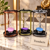 10 Minute Metal Hourglass Sand Timer with Embossed Antique Frame (Random Color)