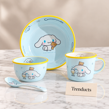 Kids Bowl Set in a home setting - Blue Gift Box | Trenducts