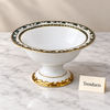 Danny Home Stand Fruit Bowl - White & Gold Porcelain