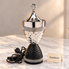 Electric Bakhoor Burner - Silver & Black Crystal Band