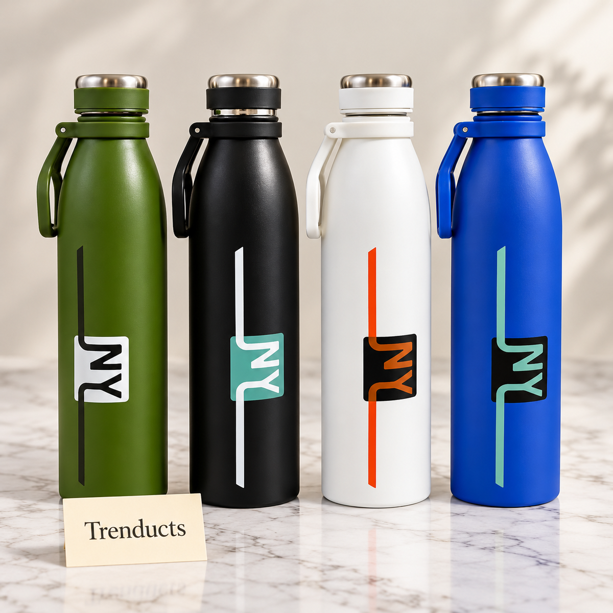 NY Bottle 500ml - Stainless Steel Water Bottle with Handle