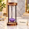 30 Minute Hourglass Sand Timer with Rustic Wood Finish Frame