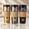 Vacuum Coffee Cup - 316 Steel Tumbler with Silicone Grip (Random)