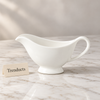 Danny Home Raita Pot - White Porcelain Gravy Boat