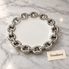 Brilliant Round Plate 6 Inch - Silver Chain Edge