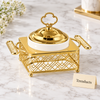 Brilliant 5″ Bowl with Lid and Gold Stand