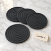 Danny Home Silicone Coaster Set 4 Pcs - Grey
