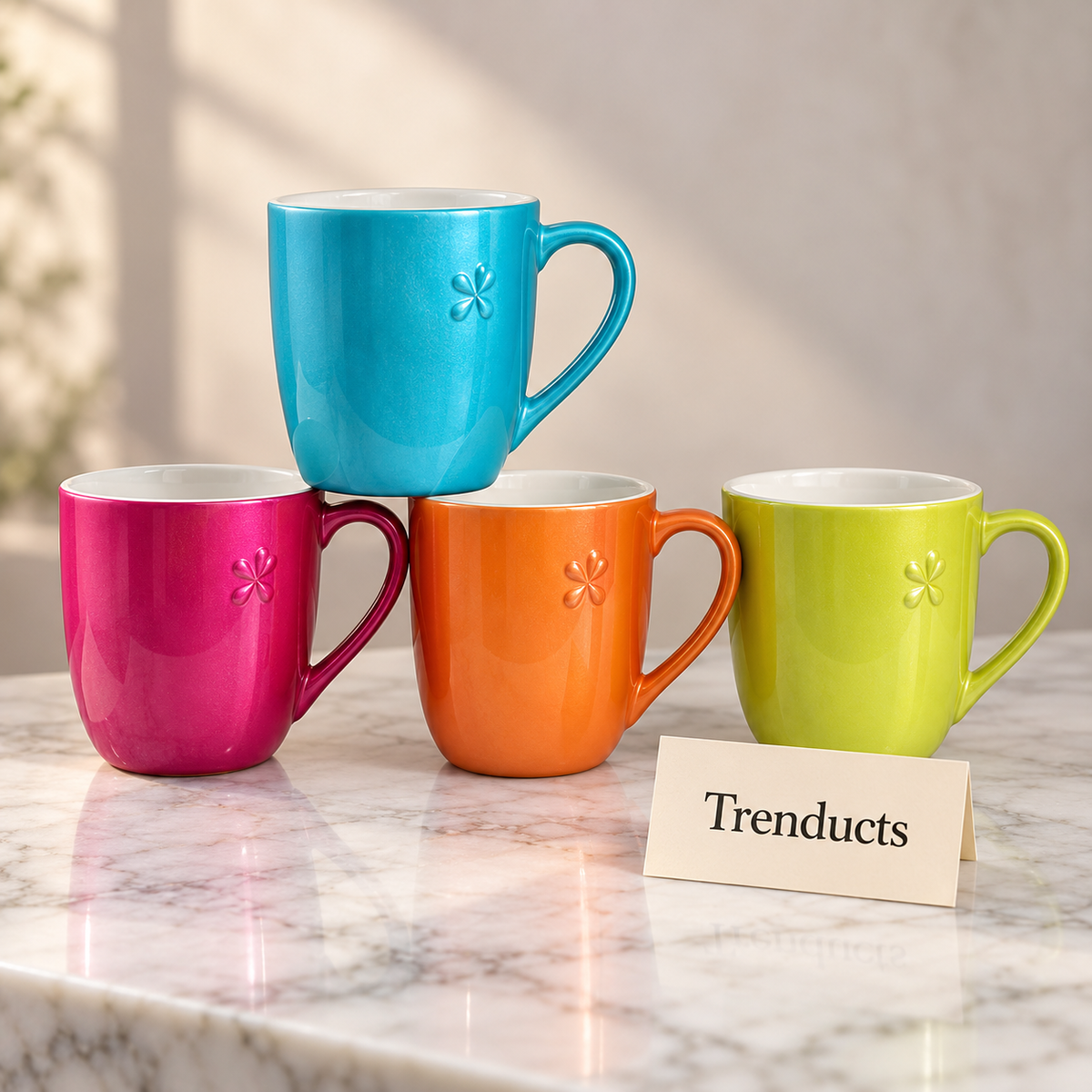 Glossy Colour Mug 500 ml - Bright Pearl Finish (Random)