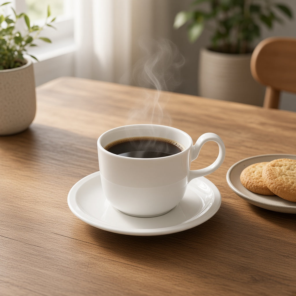 Danny Home Porcelain Cup and Saucer Set 6 Piece 200ml