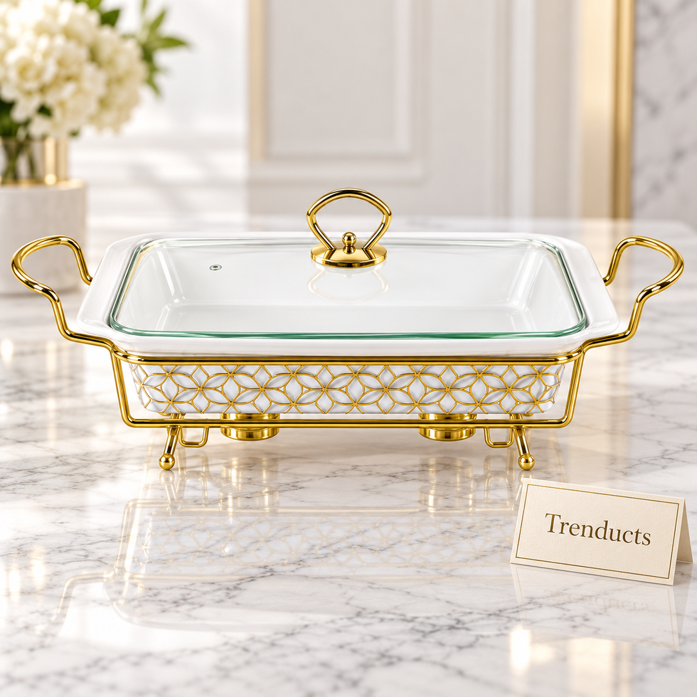 Brilliant Rectangular Casserole with Stand