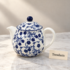 Danny Home Porcelain Tea Pot - 500 ml Blue Floral