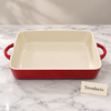Danny Home Porcelain Baking Dish 15 Inch - Red Rectangle