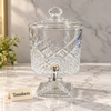 Brilliant Juice Dispenser with Tap - Diamond Cut Glass
