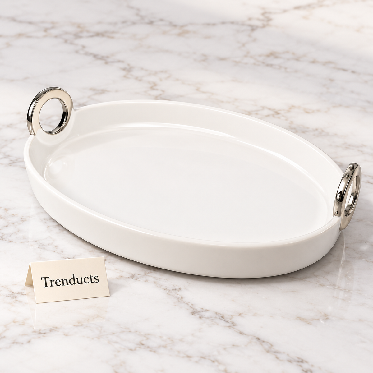 Brilliant 12.5 Inch Oval Plate with Handles
