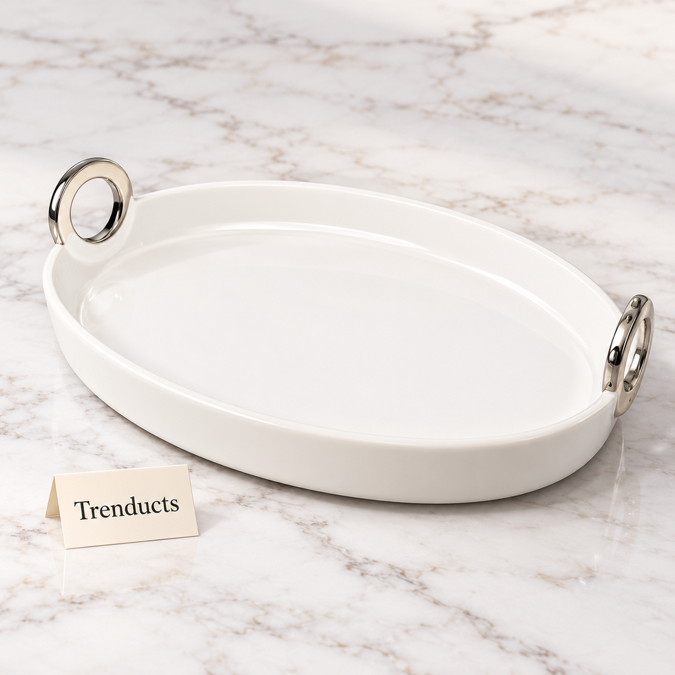 Brilliant 12.5 Inch Oval Plate with Handles
