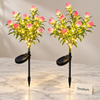 Solar Flower Lights - Pack of 2 Garden Stake Lamps 42 LED