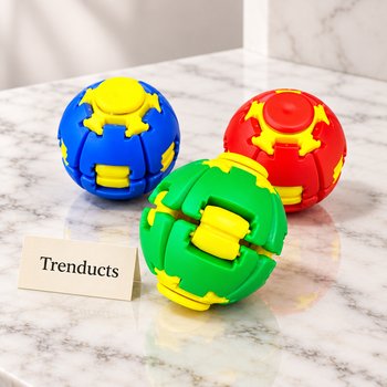 Fidget Ball Spinner luxury styled photo with Trenducts card - view 1
