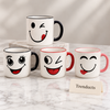 Smiley Face Mug 380 ml - Fun Emoji Print (Random)