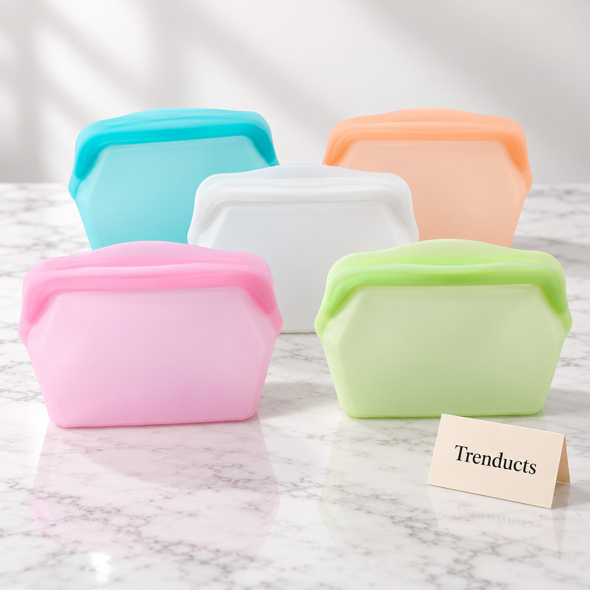 Reusable Silicone Storage Bag - Leak-Proof Food Bag