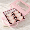 Bow Print Bowl Gift Set - 6 Bowls and 6 Spoons