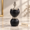 Electric Bakhoor Burner - Rounded Black Silver Top