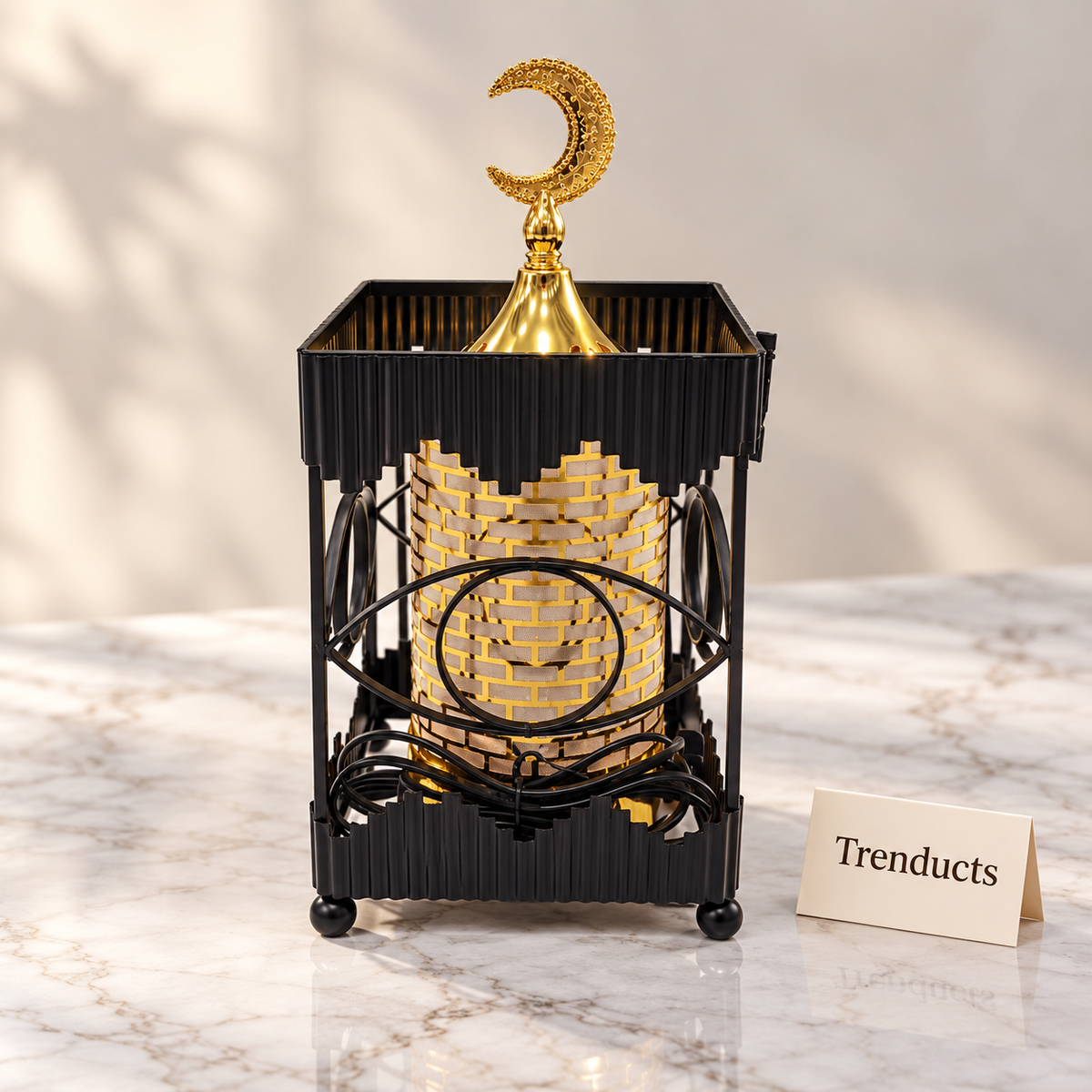 Electric Bakhoor Burner - Square Black Brick Design