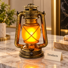 Antique Brass LED Lantern Rechargeable Touch Light